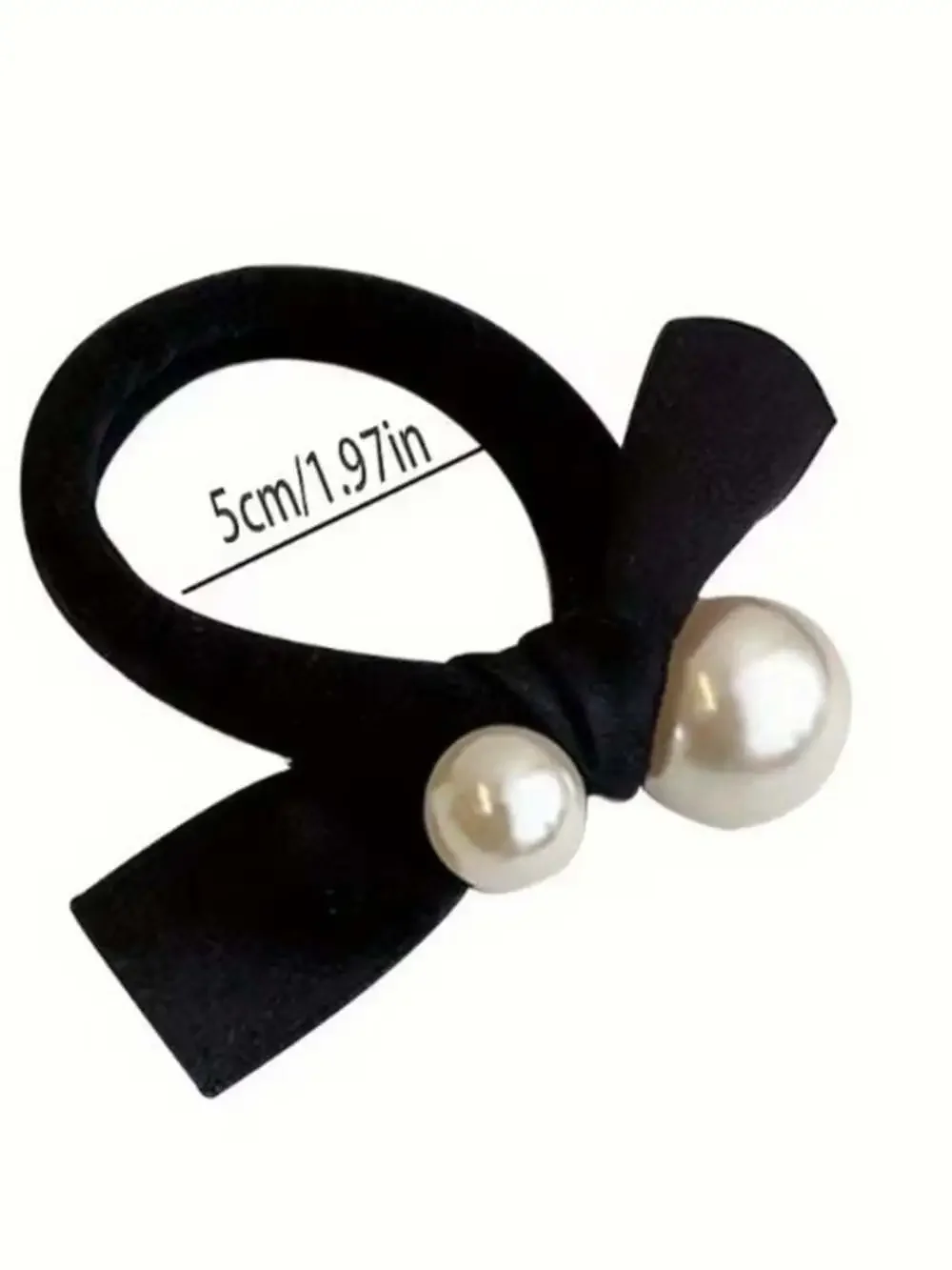 Vintage Style Unique Pearl-Embellished Hair Tie Set — Women Accessories 5 Pieces